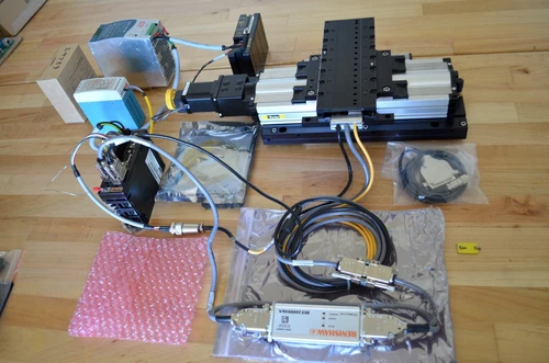 Parker 404XR/MX80L Linear Servo Motor XY Stage w/ E-DC & Vix500AH Drives - Mach3