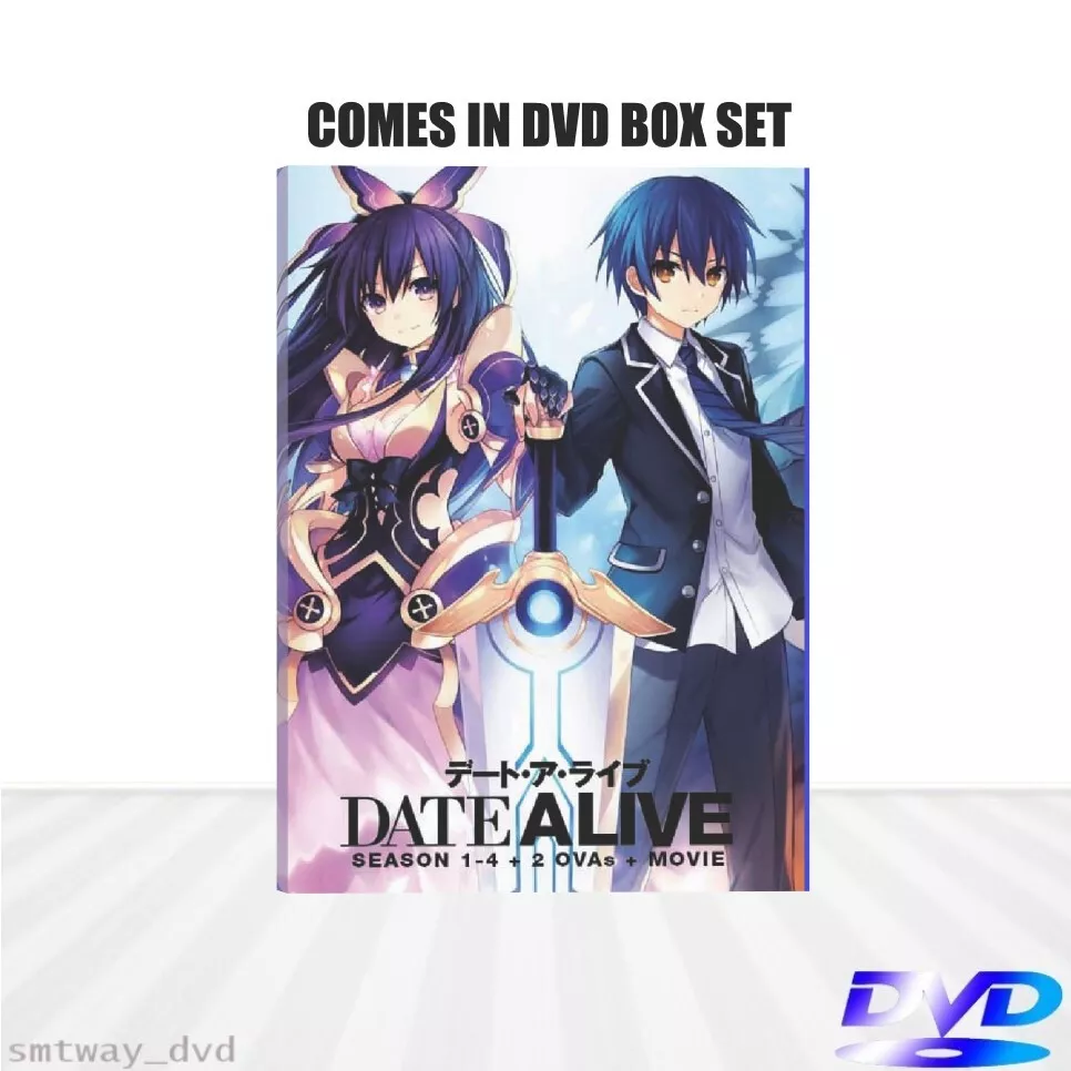 Date A Live Season 1-4 + 2 OVAs + Movie Japanese Anime DVD English Dub  Region 0