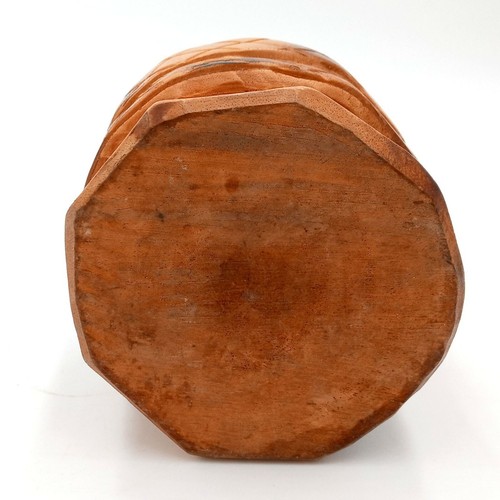 Cobra Snake Carved Wood Ashtray Vintage Wooden Carving Art Conversation Piece - 第 7/10 張圖片