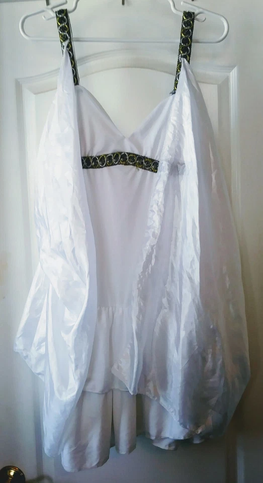 Sexy Mini Vestido Egipcio Elegante Blanco por Spirit Halloween Talla Adulto Mediano Foto 3 de 4