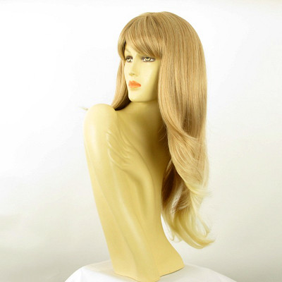 Perruque Mi-longue Blonde Cuivrée Claire - Synthétique - Bonnet Moyen - Neuf Avec étiquettes