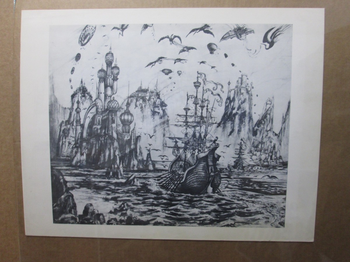 1970's artist sketch Vintage Poster drawing Inv#G3090 | eBay