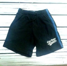 Old Navy sport shorts elastic waist 100  cotton Size 5 Navy dark Blue, Stripe