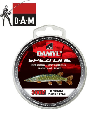 Monofile Angelschnur Hecht  Damyl Spezi Line 0,30mm 0,35mm 0,40mm Dunkelgrau DAM