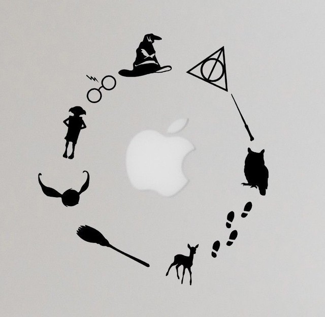 Harry Potter Deathly Hallows Decal, Dobby decal, Harry Potter Glitter