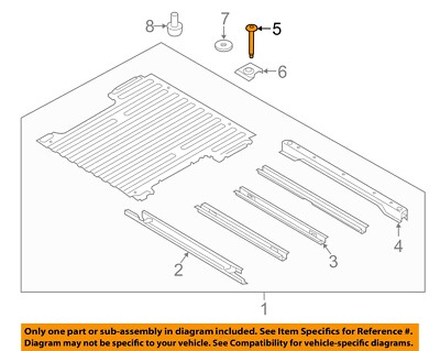 FORD OEM 17-22 F-250 Super Duty Pick Up Box Floor Pan-Mount Bolt W718818S902