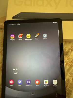 Samsung Galaxy Tab A9 with TikTok, installed