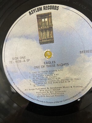 欧LP Eagles One Of These Nights 8122796163 Asylum Records, Asylum Records /00260 Eagles – One Of These Nights – Vinyl (LP, Album, Stereo