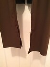 Women’s Brown Extra High Waisted Rib Knit Bottom Slit Flare Leggings, Sz. L — photo 4