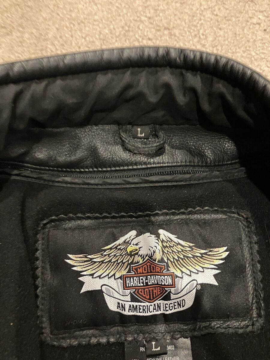 Harley-Davidson Willie G Reflective Skull Leather Jacket w Harley-Davidson Willie G Reflective Skull Leather Jacket w