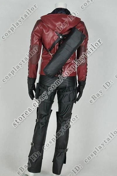 Flecha Verde Temporada 3 Flecha Roja Juegos con disfraces Roy Harper Disfraz Halloween Fiesta Traje Foto 3 de 4