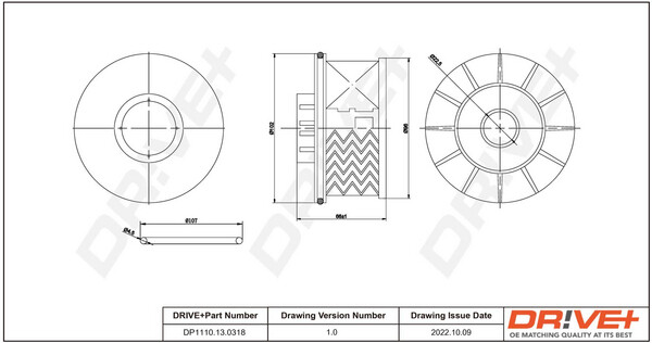Dr! Ve + DP1110.13.0318 Kraftstoff Filter FüR CitroëN, Ds, Fiat, Opel, Peugeot,-image