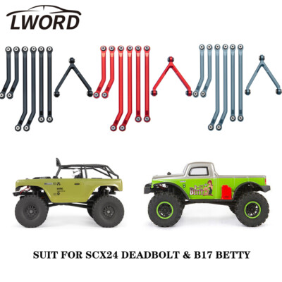 LWORD High Clearance Chassis Links for Axial SCX24 Deadbolt AX90081 B17 Betty