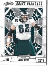 JASON KELCE #DDJ-JKE 2024 PANINI ABSOLUTE FOOTBALL DRAFT DIAMONDS JERSEY Eagles
