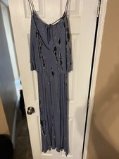 tie dye cotton maxi open back small