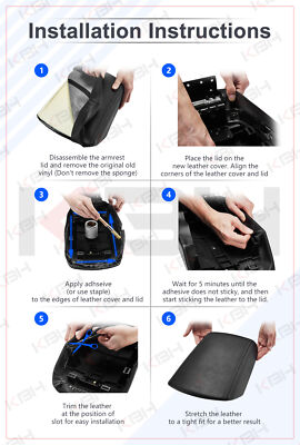 Tsx Parts Leather Center Console Lid Cover For 2009-2014 Acura TSX