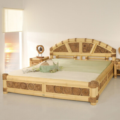 Bambusbett 200x220 Ko Lanta Bett Doppelbett Schlafzimmer Bettgestell Bambusmöbel