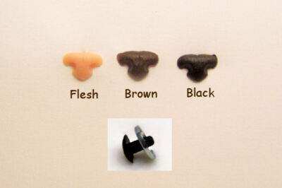 Sassy Bears 10mm Cat Safety Noses for bears, dolls, crafts (pack of 10)