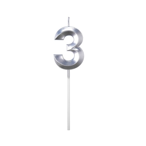 Geburtstagskerzen verlängert große Zahlenkerze bunt 3D Design Cake Topper 0-9 - Bild 113 von 159