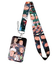 King of the Hill Characters Keychain Lanyard with ID Holder