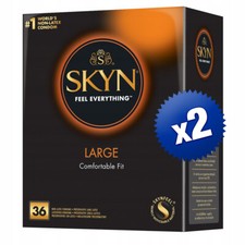 SKYN® LARGE Preservativi COMODI Senza Lattice ANALLERGICI 72 Profilattici