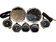 Smiths Kit 52mm Oil Temp Oil psi Fuel volt + 100mm Speedo  140-0MPH + 0-80RPM BC