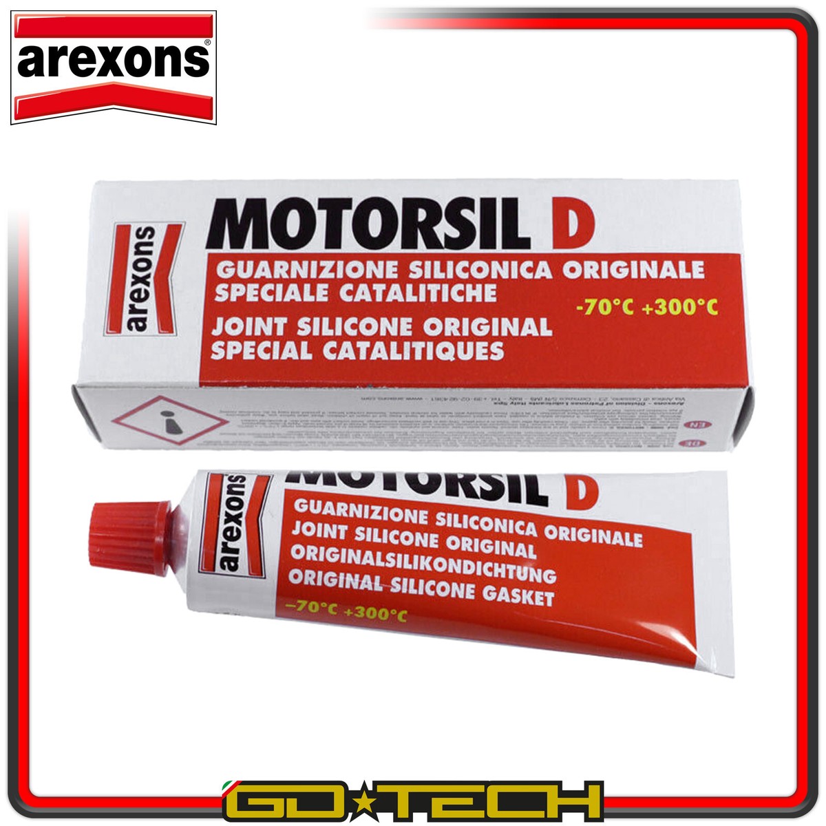 Silicone Nero 210gr CX80 Alte Temperature Con Applicatore Cx 80 250black - Foto 5