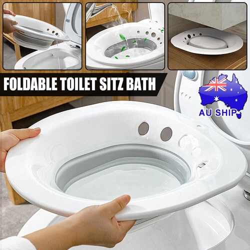 Toilet Sitz Bath Tub Portable Hip Basin Bidet for Women Pregnant Hemorrhoid Care - Picture 1 of 13