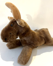 Moose Reindeer 10" Plush Stuffed Animal Christmas Toy VTG Dakin