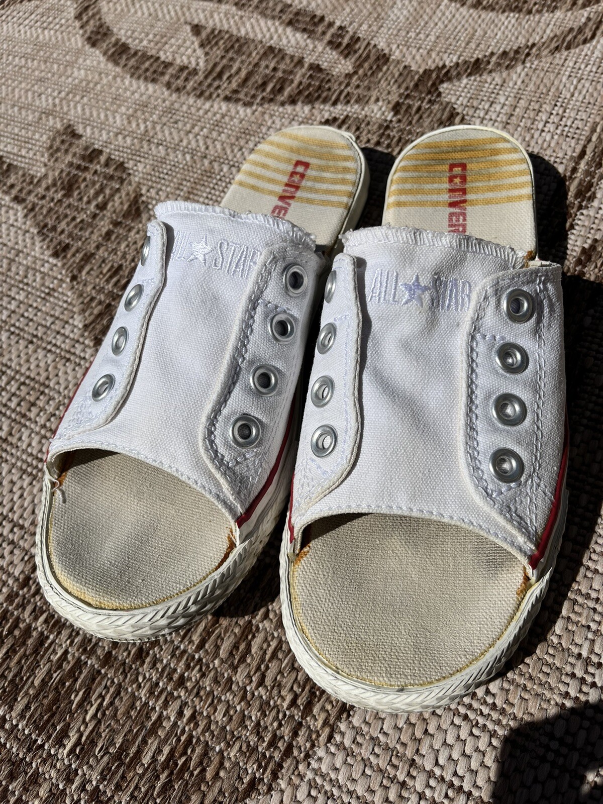 Converse Cutaway Sandal Slide White All Star Women Size 7 (Men 5) Shoe  Unisex | eBay