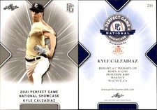 KYLE CALZADIAZ 2021 LEAF PERFECT GAME NATIONAL SHOWCASE ROOKIE CARD #231