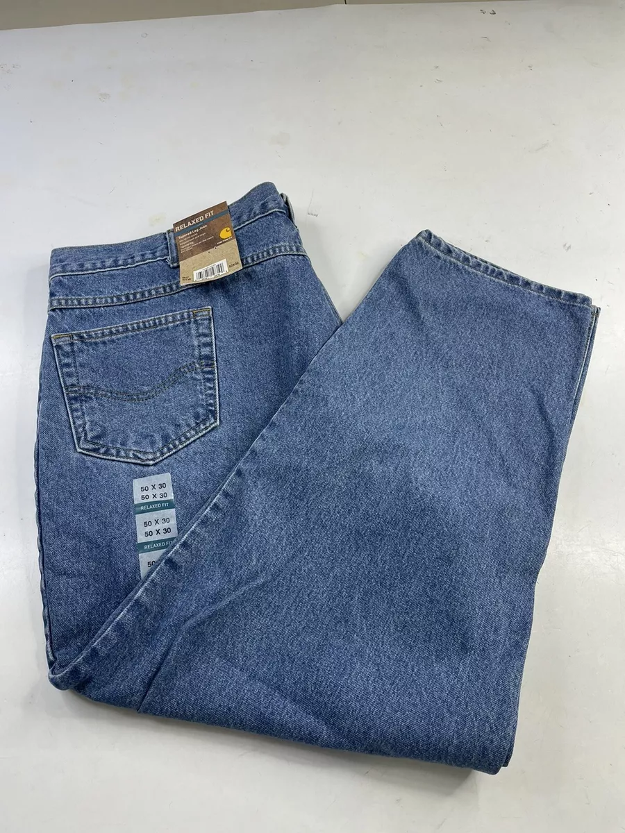 NWT Carhartt Relaxed Fit Tapered Leg Jean Size 50x30 B17 STW eBay
