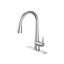 Oakbrook Vela Pulldown Kitchen Faucet One Handle Chrome