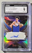 Jared McCain Rookie Auto 2024-25 Select CGC 10 9 Silver Prizm /199 RPA Panini SP