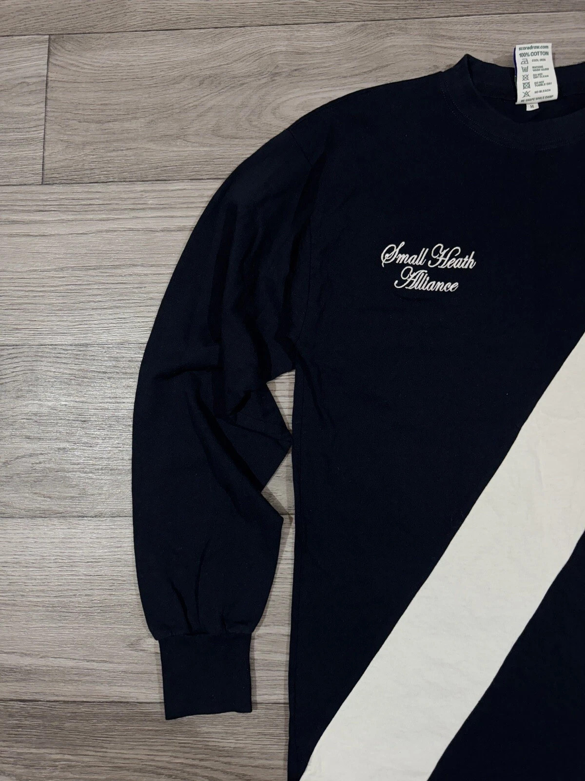 Birmingham City FC Score Draw Retro 1875 L/S Jersey/Shirt (Medium) *GREAT SHAPE*