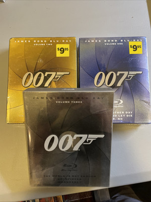 The James Bond Collection Volumes 1 2 3 Blu-Ray Box Sets 007 