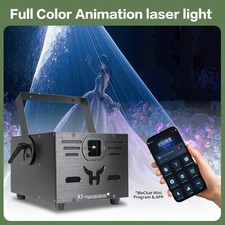 Full Color RGB Animation 8W Laser Light DMX512 ILDA APP Control for DJ Wedding