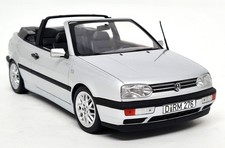Norev 1/18 VW Volkswagen Golf Mk3 Cabriolet 1995 Silver Diecast Model Car
