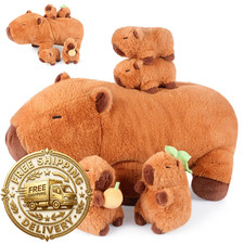 Suzzipals 5-In-1 Capybara Stuffed Animals Babies Inside 5Pcs Set Capybara Plush