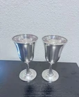 Wallace #16 set of 2 Sterling Silver Water Goblets, 6 5/8",  Super Nice 282g !