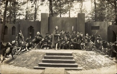 Foto Ak Festspiele, Theaterszene auf einer Freilichtbühne - 5021519