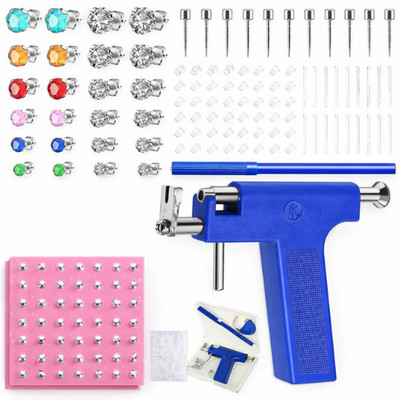 Stainless Steel Body Ear Piercing Tool Set Ear Nose Navel Piercing Machines