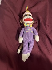 Ty Beanie Babies Sock Monkey Happy Birthday