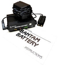 Quantum Bantam Battery Black External Battery w/ charger Info Booklet