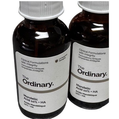 2 Bottles The Ordinary Mandelic Acid 10% HA Serum 1oz 30ml Women Skin Care