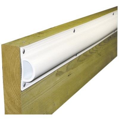 Dock Edge Standard ''D'' PVC Profile 16ft Roll - White