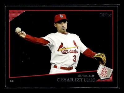 2009 Topps #229 Cesar Izturis Black Card St. Louis Cardinals