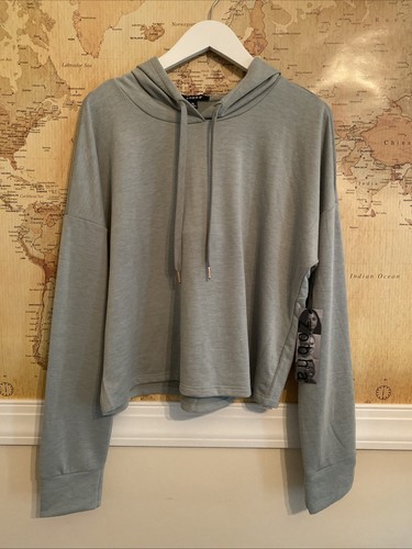 Zobha Semi Cropped Light Weight Slouchy Hoodie NWT Size XL