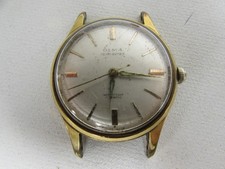(ref1Z11) Vintage Plated/Rolled Gold Olma Polo Super Wristwatch Working