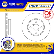 2x Brake Discs Pair Vented Front 258mm PBD8501 Proformer Set 435120D060 New